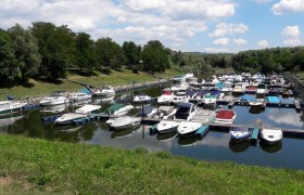 Boats in the Emmersdorf marina, © Amt der NÖ Landesregierung, Abt. Wasserwirtschaft /Ing. Werner Hauer