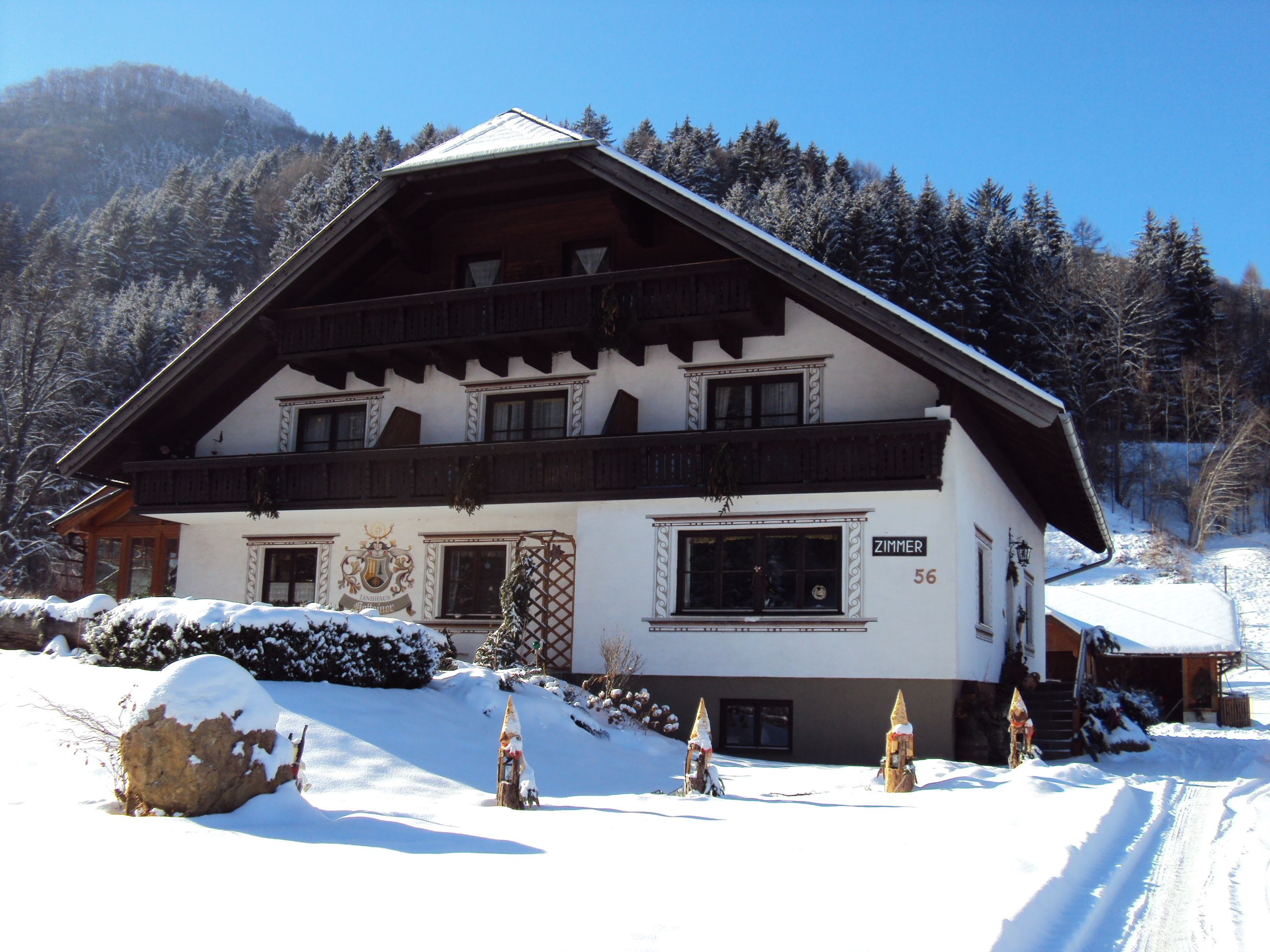 Landhaus Gasteiner v zimě