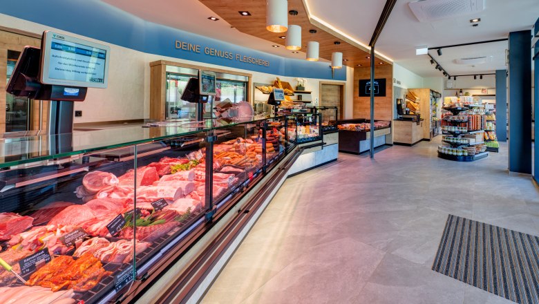 Butcher's Höller, store with service and self-service, © Fleischerei Höller