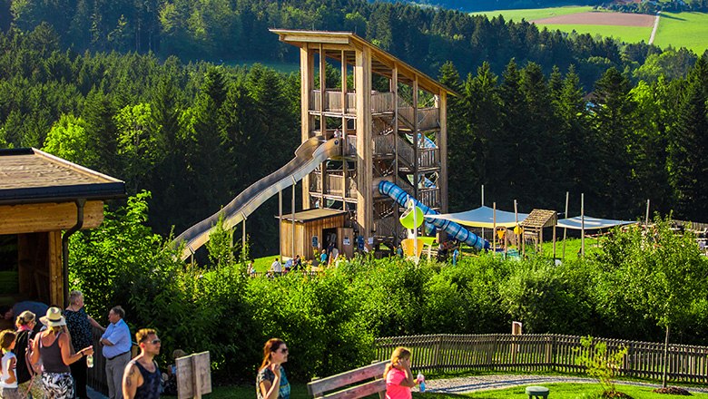 Eis-Greissler adventure park slide tower, &copy; Blochberger Eisproduktion GmbH