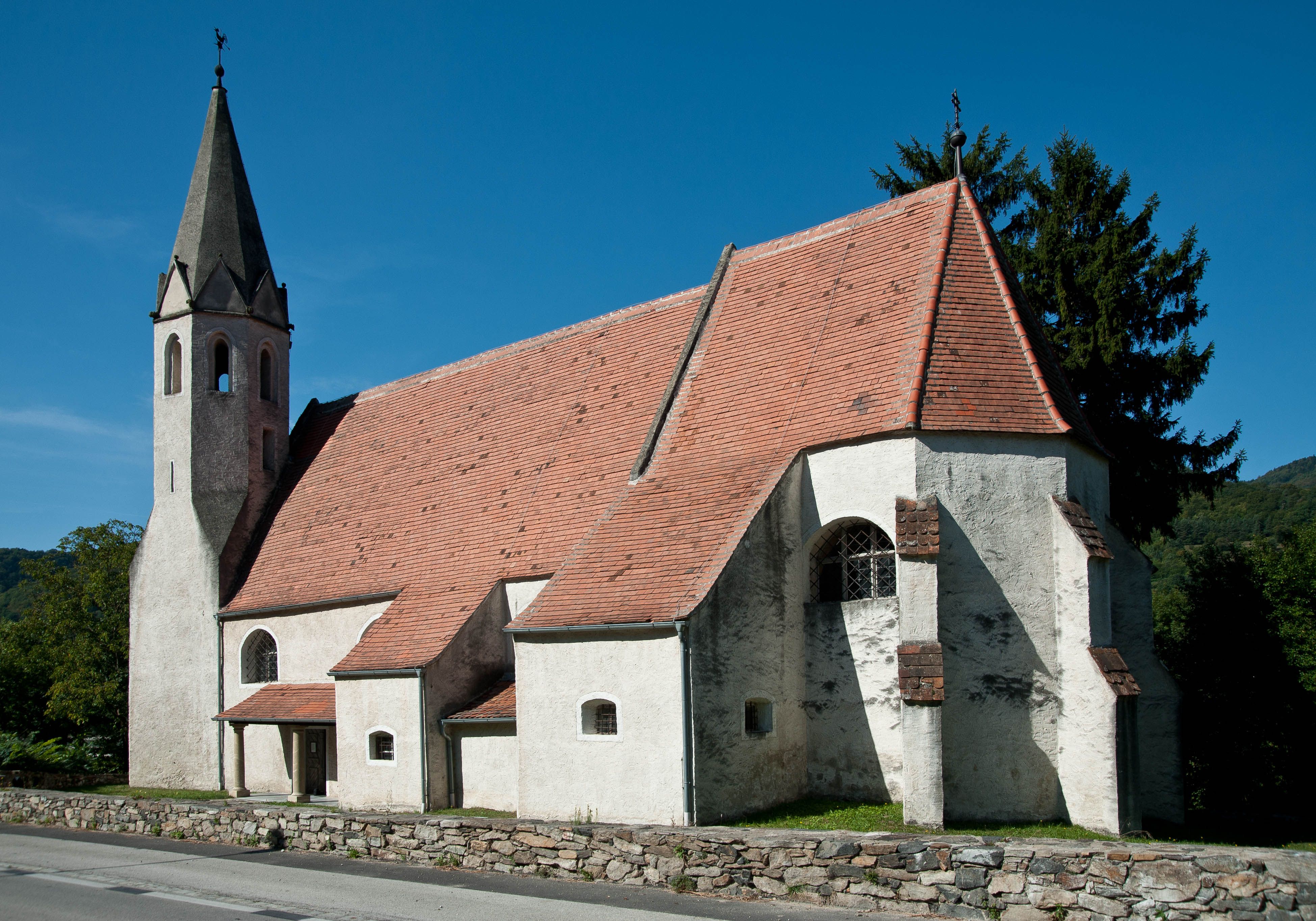 Filiální kostel St, Johann im Mauerthale Pohled zvenčí