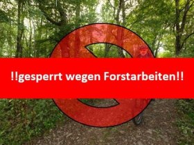 gesperrt wegen Forstarbeiten, &copy; Wienerwald Tourismus/Christoph Kerschbaum