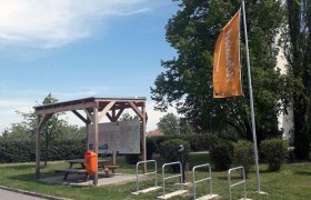 Cycle rest area on the Kellerberg, © Michael Müller